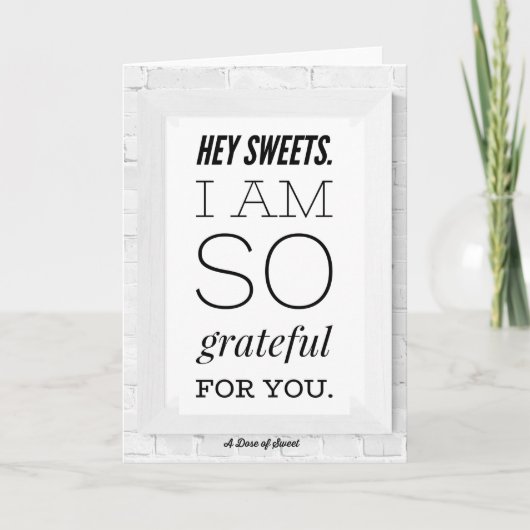 Hey Sweets Greeting Card カード (正面)