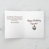 Hey Sweets, Happy Birthday Cupcake カード (内部)