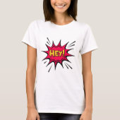HEY! T-Shirt – Playful & Energetic Graphic Tee Tシャツ (正面)
