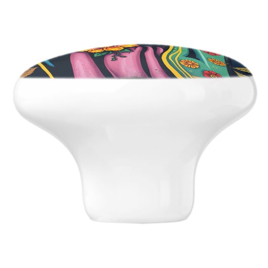 Hey, Taco Lover artsy unique Ceramic Pull セラミックノブ (側面)