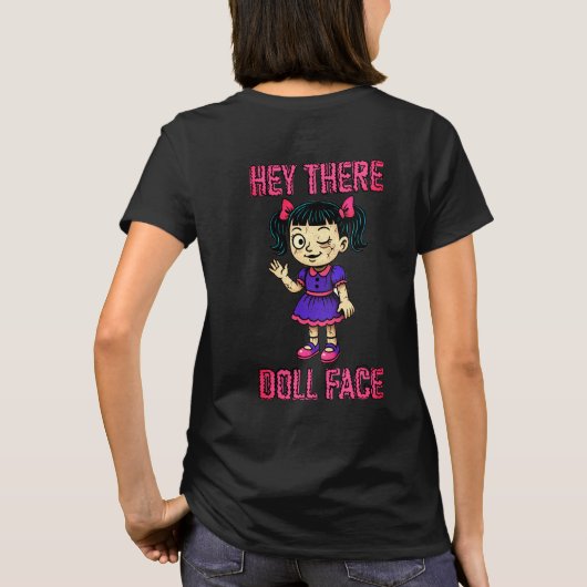 Hey There Doll顔- 2 Tシャツ (裏面)