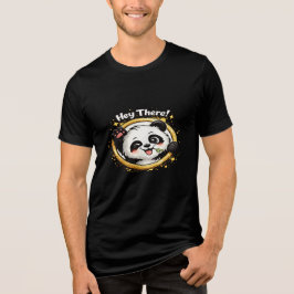 Hey There Panda メンズTシャツ トライブレンドTシャツ