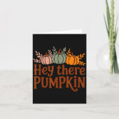 Hey There Pumpkin,trendy Fall Autumn Halloween Ret カード (正面)