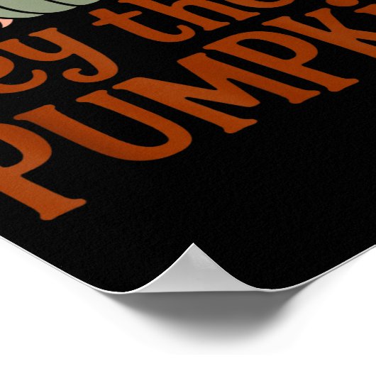 Hey There Pumpkin,trendy Fall Autumn Halloween Ret ポスター (角)