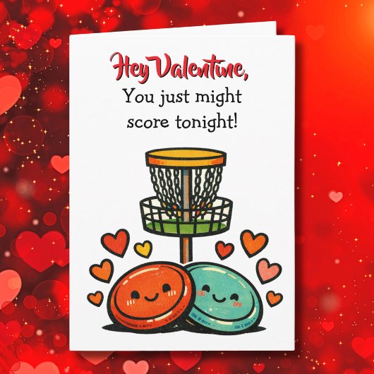 Hey Valentine, You just might Score | Flirty カード