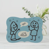 Hey Wanna招待状カードby RoseWrites 招待状 (スタンド正面)