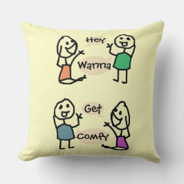 Hey Wanna Schmancy ファンシー Pillow by RoseWrites クッション