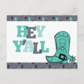 Hey Y'All -テキサス州引越 案内ポストカード (正面)