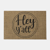 Hey Y'all Welcome形式 ドアマット (正面)