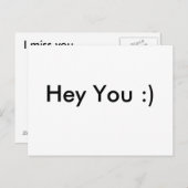 Hey You :) ポストカード (正面/裏面)