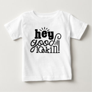 HeyGood Lookin Typographicデザイン ベビーTシャツ