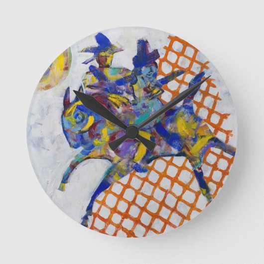 Heyokaの呼出し ラウンド壁時計 (正面)