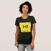 Hf - ハック・フィン おもしろ 化学元素記号 Tシャツ (正面フル)