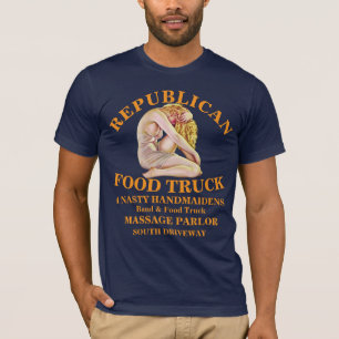 HG共和党マッサージ パーラーひどい召使いたちTシャツ Tシャツ