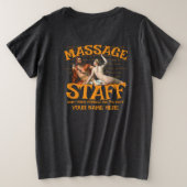 HG共和党マッサージ パーラーひどい召使Tシャツ プラスサイズTシャツ (デザイン裏面)