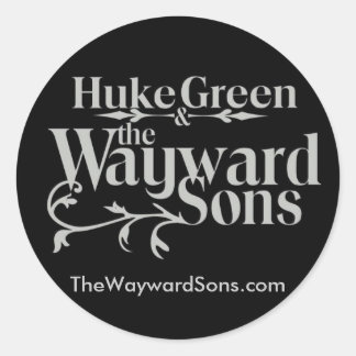 HG&amp;WSロゴ黒より大きくバック、TheWaywardSon... ラウンドシール