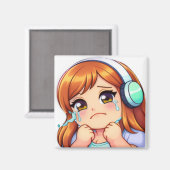 HG Emote: Official "Cry" Square Magnet  マグネット (正面/裏面)
