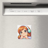 HG Emote: Official "Cry" Square Magnet  マグネット (インサイチュ (食洗機))