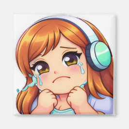 HG Emote: Official "Cry" Square Magnet  マグネット