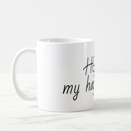 hgtvは私の幸せな場所です コーヒーマグカップ (左)