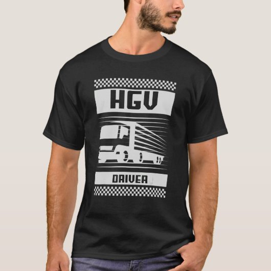 HGV重カッコいい貨車トラックトラックドライバー1 Tシャツ (正面)