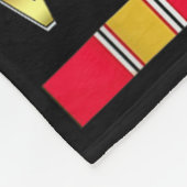 Hh-53緑すごい大すてきヘリコプターVietnam V フリースブランケット (角)