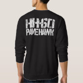 HH-60ホークメンズベーシックTシャツを切り開く スウェットシャツ (裏面)