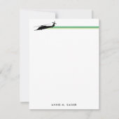 HH-60 Pave Hawkヘリコプタストライプのーカスタムメモ帳 ノートカード (正面)