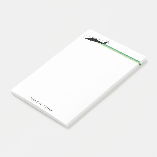 HH-60 Pave Hawkヘリコプタストライプのーカスタムメモ帳 ポストイット (アングル)