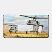 HH-60Gがホークを舗装 デスクマット (キーボード&マウス)