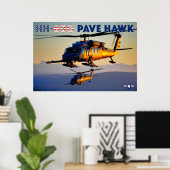 HH-60Gがホークを舗装 ポスター (ホームオフィス)