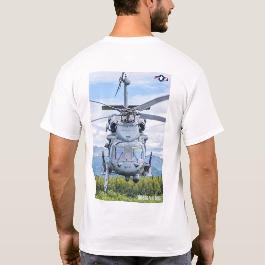 HH-60Gがホークを舗装 Tシャツ (裏面)