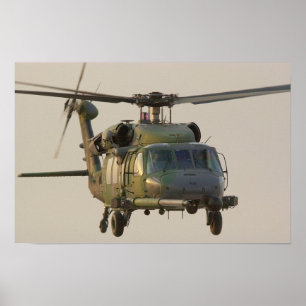 HH-60Gはタカのヘリコプターポスターを舗装します ポスター