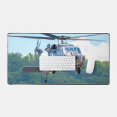 HH-60WグリーンすてきII デスクマット (キーボード&マウス)