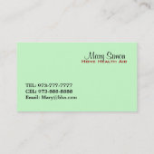 HHAの名刺 名刺 (裏面)