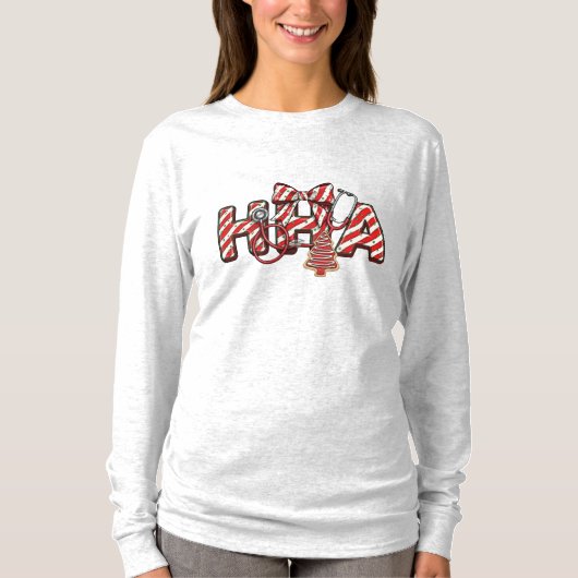 HHAホームヘルスケアアシスタント クリスマス Tシャツ (正面)