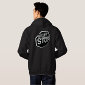 HHFSのフード付きスウェットシャツ パーカ (裏面フル)