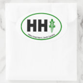 HHIアリゲーターユーロ楕円 楕円形シール (バッグ)