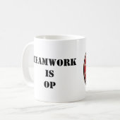 HHODのチームワークは操作です コーヒーマグカップ (正面左)