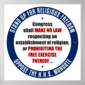 HHSマンデートに反対する ポスター (正面)