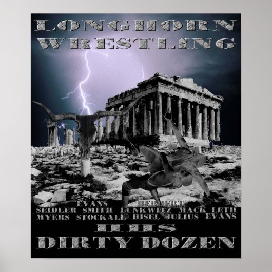 HHSレスリングポスター ポスター (正面)