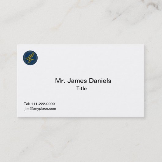 HHS(Health and Human Services) 名刺 (正面)