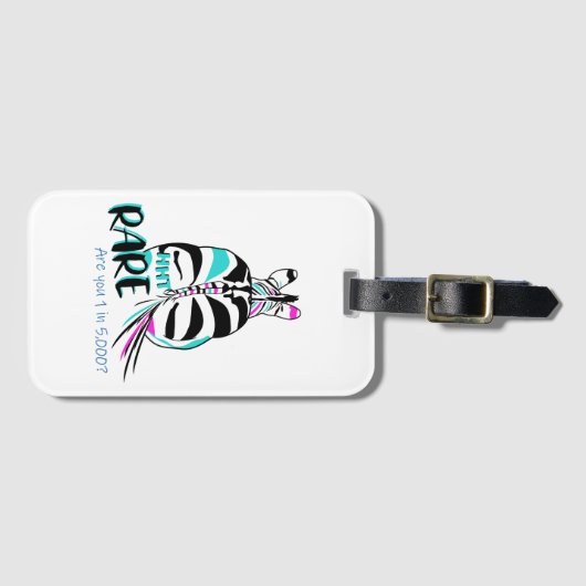 HHTレアゼブララゲージタグ ラゲッジタグ (正面横)