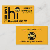 HIイエロータクシードライバー 名刺 (正面/裏面)