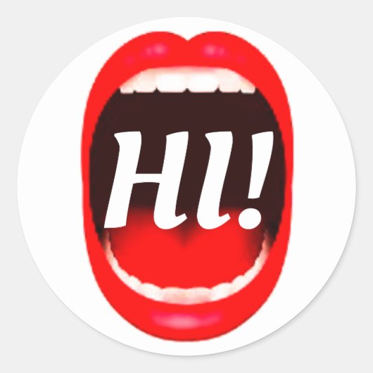 HI封筒用シール ラウンドシール (正面)