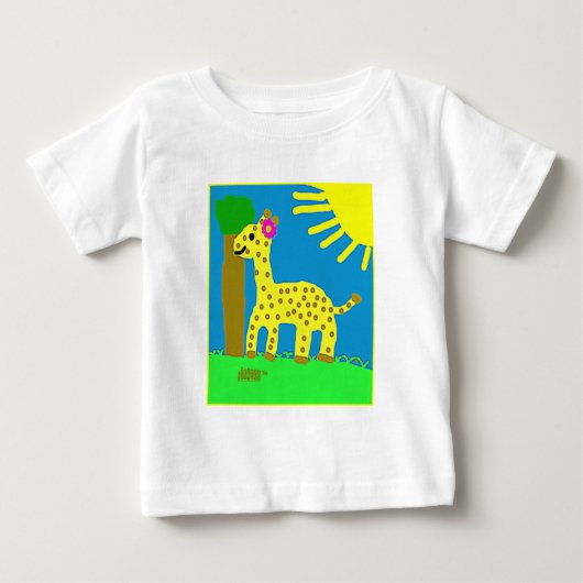 HI54エコ™ジゼル・キリン ベビーTシャツ (正面)