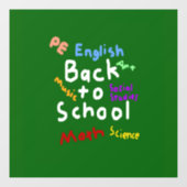 HI54EDU新学期 ウィンドウサイン (シート)