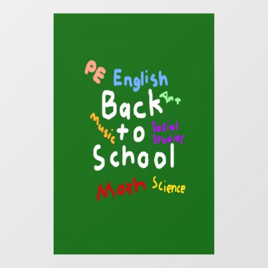 HI54EDU新学期 ウィンドウサイン (シート)