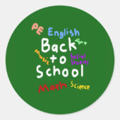 HI54EDU新学期 ラウンドシール (正面)