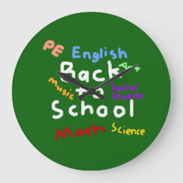 HI54EDU新学期 ラージ壁時計